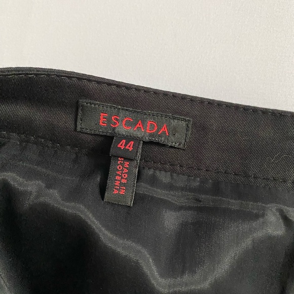 ESCADA Escada Skirt Black Pencil Cotton Skirt NWOT size Large size 44 - Picture 7 of 15